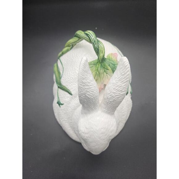 FITZ & FLOYD "Le Lapin" Large Oval Covered Vegetable bowl - Picture 10 of 10